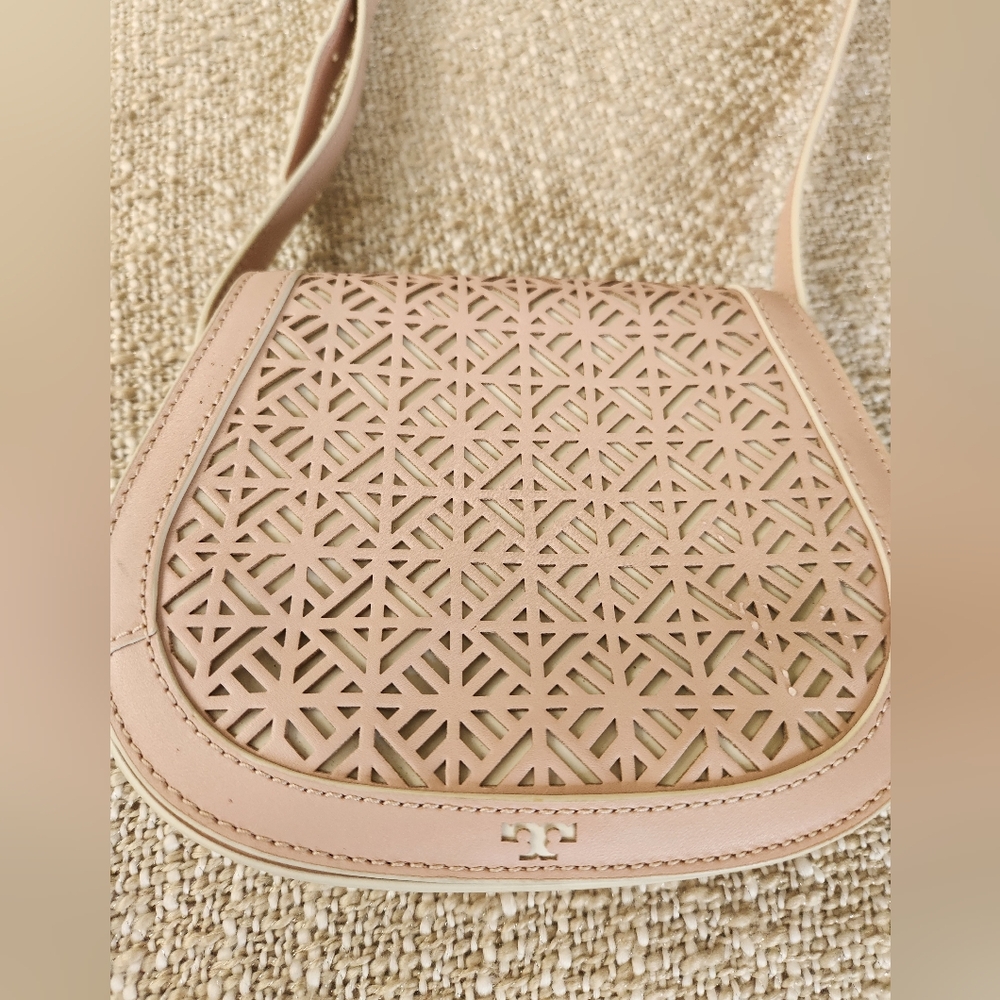 TORY BURCH FRET T CROSSBODY BAG